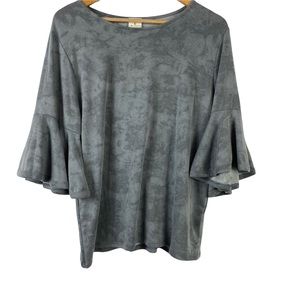 By Together Tie Dye Pullover Cute Sweater Casual Sweater Layered Flared Sleeve M